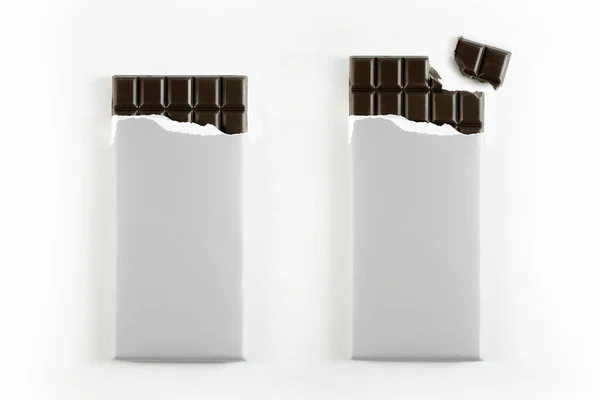 Bar Chocolate Packaging Mockup Rendering — Foto de Stock