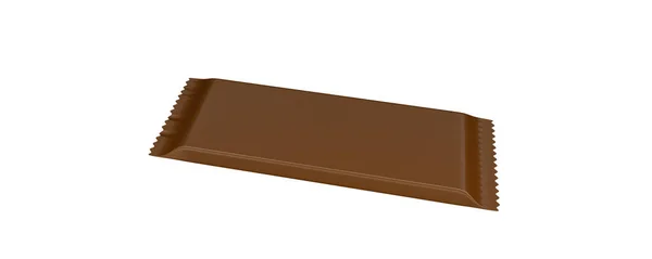 Bar Choklad Förpackning Mockup Rendering — Stockfoto