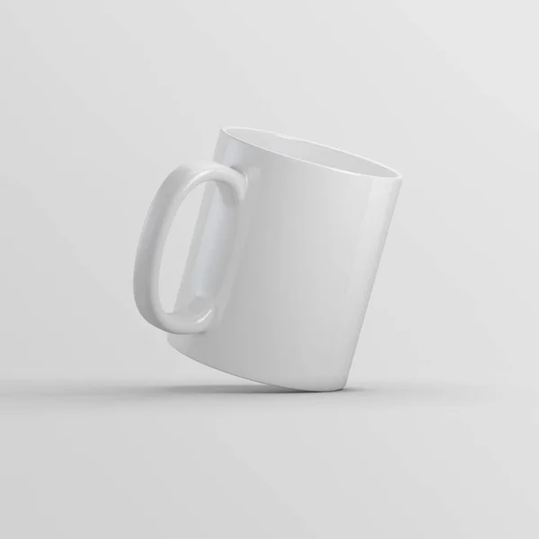 咖啡杯模拟3D渲染 — 图库照片