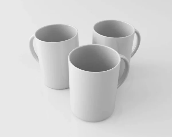 Koffiemok Mockup Rendering — Stockfoto