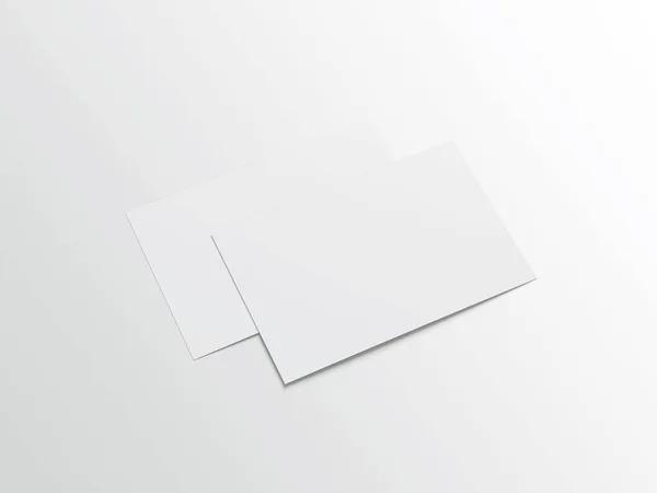 Invito Cartolina Con Busta Mockup Rendering — Foto Stock