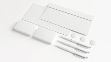 Görsel Brand Kimlik Model, Şirket Kırtasiyesi 3B Hazırlama