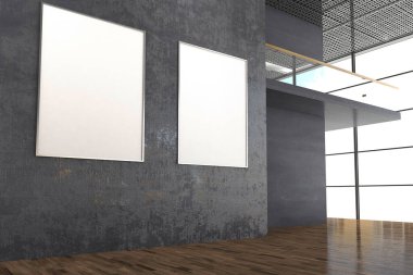 Poster Sergisi Model Salonu İçi 3D Hazırlama