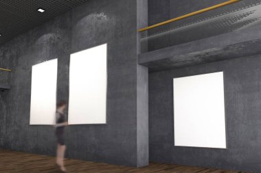 Poster Sergisi Model Salonu İçi 3D Hazırlama