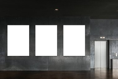 Poster Sergisi Model Salonu İçi 3D Hazırlama