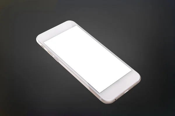 Мобильный Телефон Чистый Белый Макет Экрана — стоковое фото