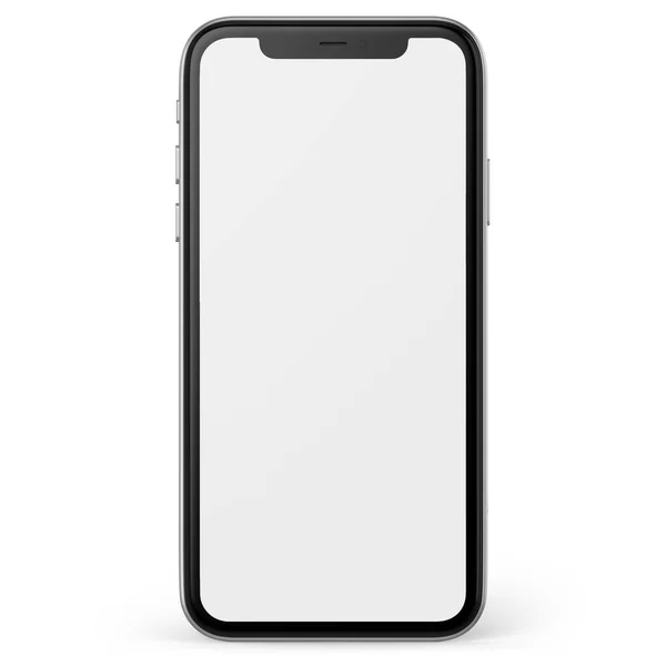 携帯電話のモックアップ3Dレンダリング — ストック写真
