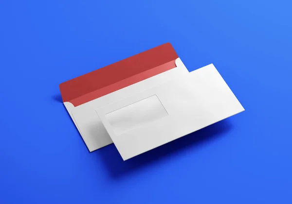 Envelope Mockup Rendering — Stock Photo, Image