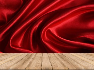 Ahşap tahta boş masa üstü bulanık arkaplan. Kahve dükkanının arka planındaki bulanıklık üzerine perspektif kahverengi ahşap masa - montaj ürünleri görüntüleme veya tasarım anahtar görsel düzeni için kullanılabilir.