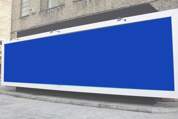 Publicidade Outdoor Mockup Billboard City — Fotografia de Stock