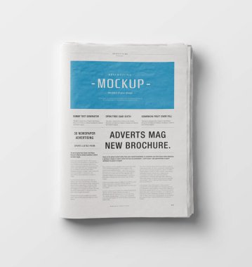 Gazete reklamları 3B Yapılandırma 