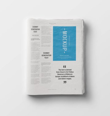 Gazete reklamları 3B Yapılandırma 