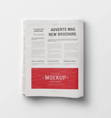 Gazete reklamları 3B Yapılandırma 