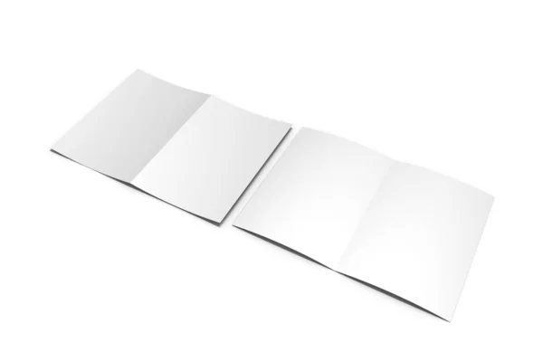 Half Fold Brochure Mockups Rendering — Fotografia de Stock