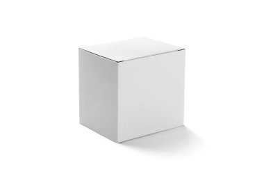 Beyaz Arkaplanda Paket Kutusu Yapılandırması 3B