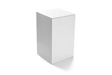 Beyaz Arkaplanda Paket Kutusu Yapılandırması 3B