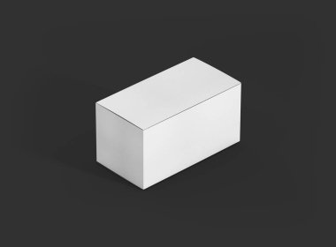 Karanlık Arkaplanda Paket Kutusu Yapılandırması 3B