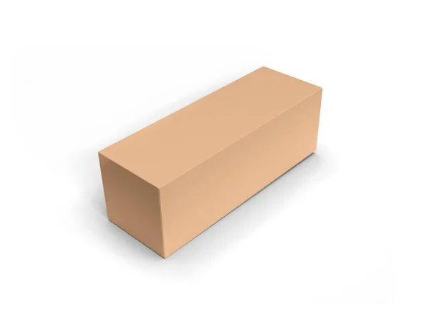 Producto Box Packaging Mockup Renderizado —  Fotos de Stock