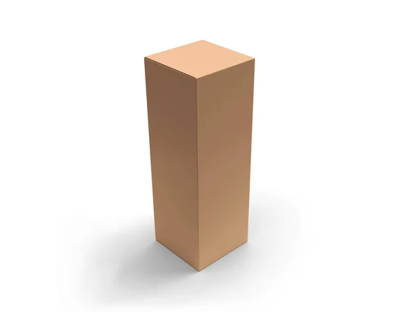Product Box Packaging Mockup Rendering — Stockfoto