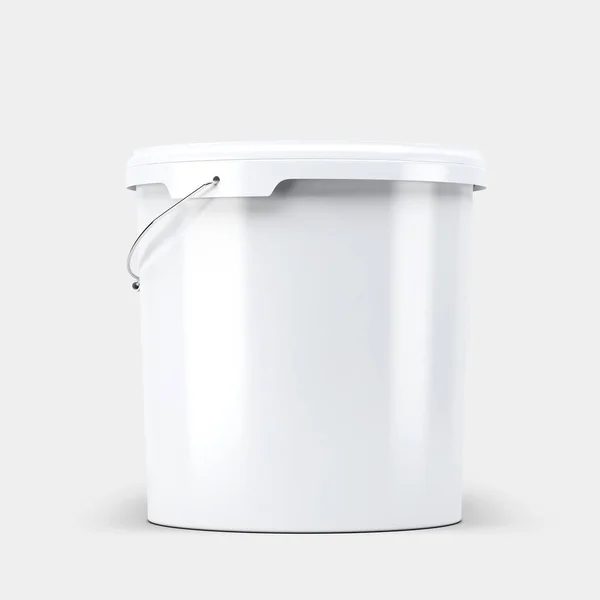 Pintura Plástico Bucket Mockup Rendering — Fotografia de Stock