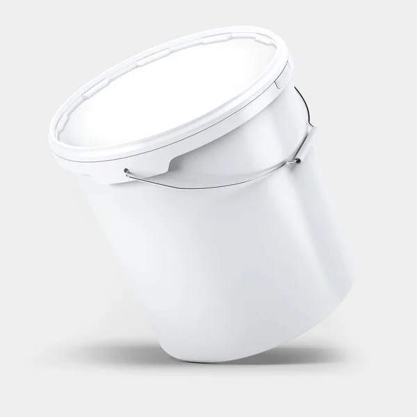 Plastic Paint Bucket Mockup Rendering — Stockfoto