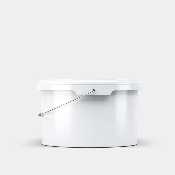 Pintura Plástico Bucket Mockup Rendering — Fotografia de Stock