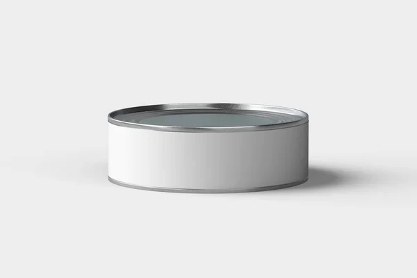 Food Tin Can Mockup 3Dレンダリング — ストック写真