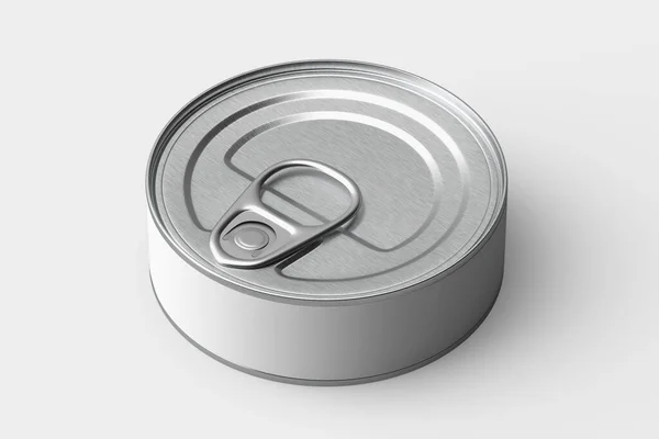 Food Tin Can Mockup 3Dレンダリング — ストック写真