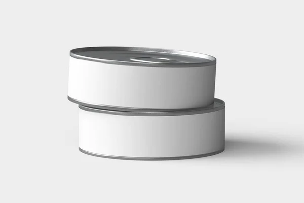 Food Tin Can Mockup Rendu — Photo