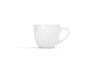 Beyaz Arkaplanda Kahve Kupası Model 3D Hazırlama