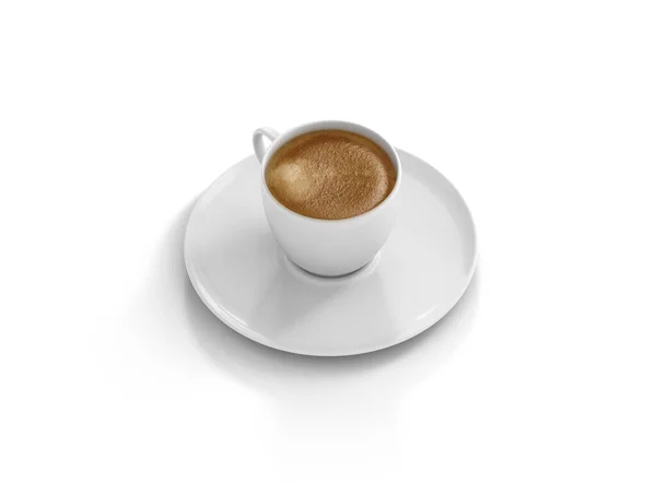 Kaffeetasse Mockup Rendering Auf Weißem Hintergrund — Stockfoto