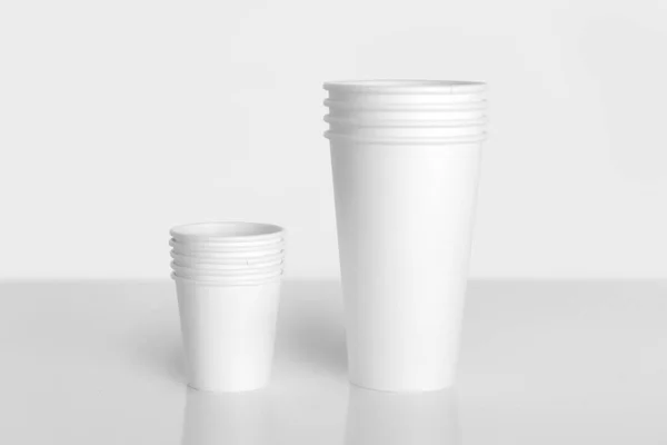 Coffee Cup Mockup Márkaépítés Renderelés — Stock Fotó