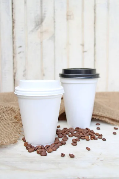Καφές Κύπελλο Mockup Για Branding — Φωτογραφία Αρχείου