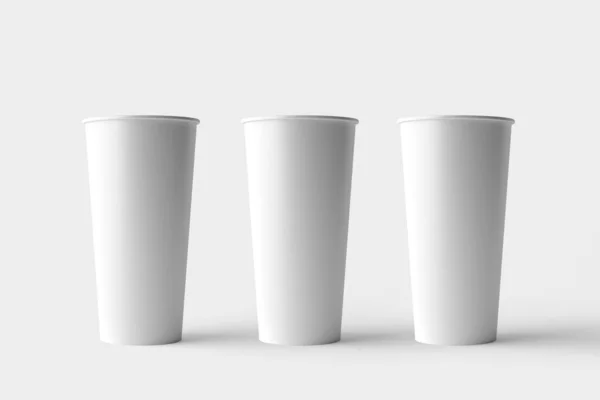 用于品牌3D渲染的咖啡杯模型 — 图库照片