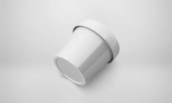 Ice Cream Cup Mockup Rendering — Stockfoto