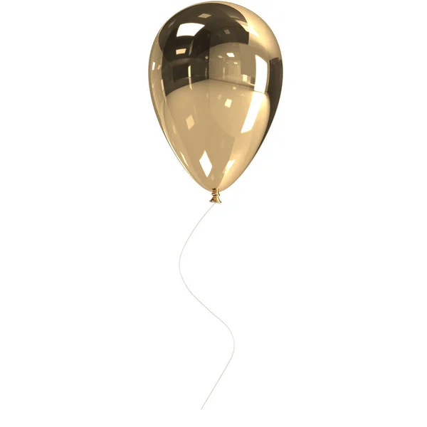 Balon Renderowania Białym Tle — Zdjęcie stockowe