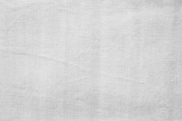 Weiße Leinentextur Hintergrund Leinwand — Stockfoto