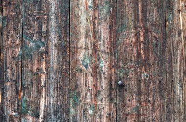 Yıpranmış eski rustik boyalı ahşap arka plan 
