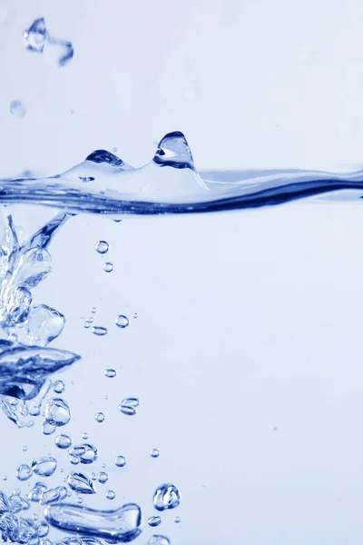 Przezroczysta Niebieska Przezroczysta Struktura Powierzchni Wody — Zdjęcie stockowe