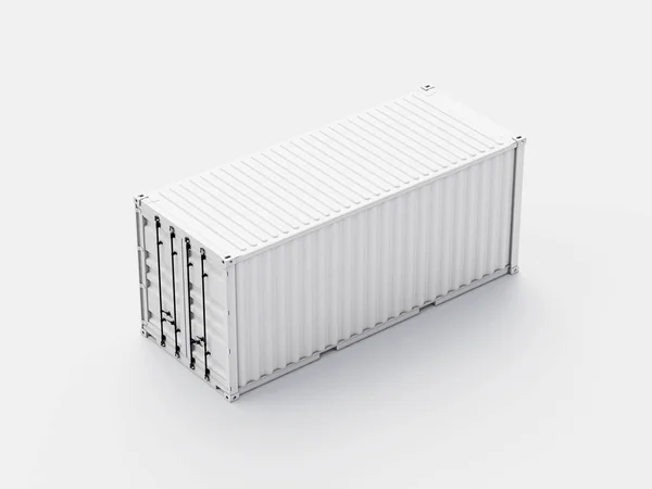 Shipping Container Mockup Rendering — 图库照片