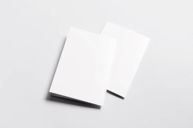 Üç Katlı Broşür Model Model A4-A5 Boyutlu Boşluk. 3B Hazırlama