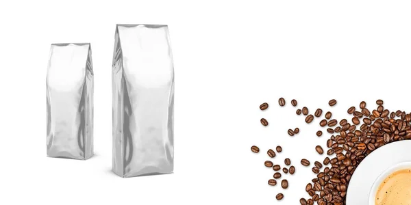 Bag Coffee Packaging Mockup Template — Φωτογραφία Αρχείου