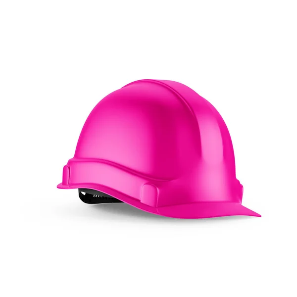 Pink Hard Hat Mockup Isolated White Background Rendering — Stock Fotó