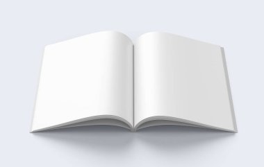 A4 Reklam Dergisi Broşür Model 3D Hazırlama