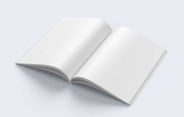 A4 Reklam Dergisi Broşür Model 3D Hazırlama