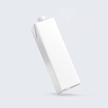 Juice Carton Box Mockup 3D Rendering