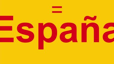 İspanya Ulusal Günü. Fiesta Nacional de Espana dia 12 de Octubre (çeviri: İspanya Ulusal Günü 12 Ekim) 4k