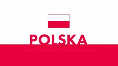 Polonya 'nın bağımsızlık günü. (Lehçe: Narodowe wito Niepodlegoci, Polska. Çeviri: Ulusal Bağımsızlık Günü, Polonya, 11 Kasım) 4K
