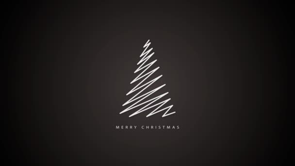 Merry Christmas Wish You Happy Xmas Modern Original Stilish Luxurious — Stock Video