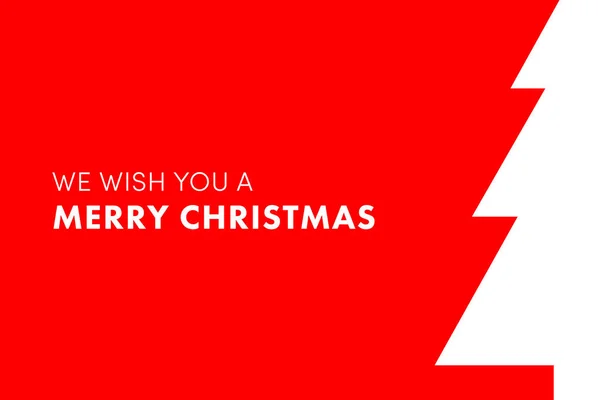 メリークリスマス 幸せなクリスマスをお祈りします 現代的なオリジナルのスティッシュツリークリスマスレッドカラー カード ポスター バナー — ストック写真